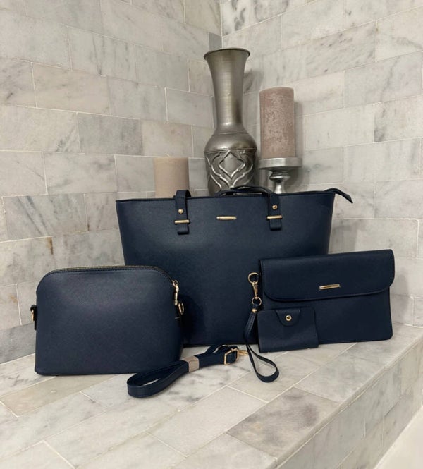 Elegant Black Women's Bag Set