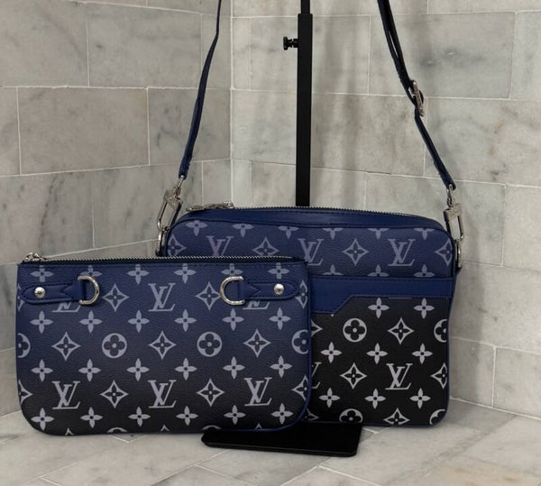 Louis Vuitton Blue Monogram Crossbody Bag