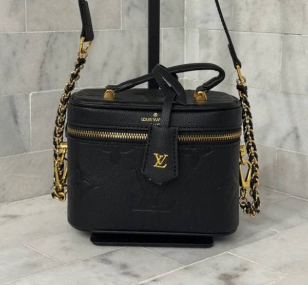 Louis Vuitton Black Leather Crossbody Bag