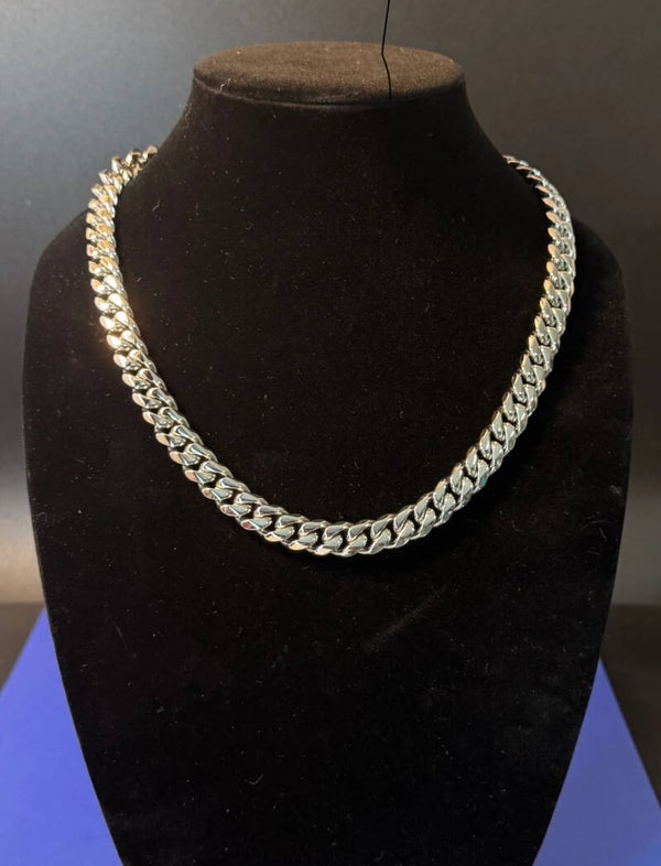 Sterling Silver 22” 10mm Chain Necklace