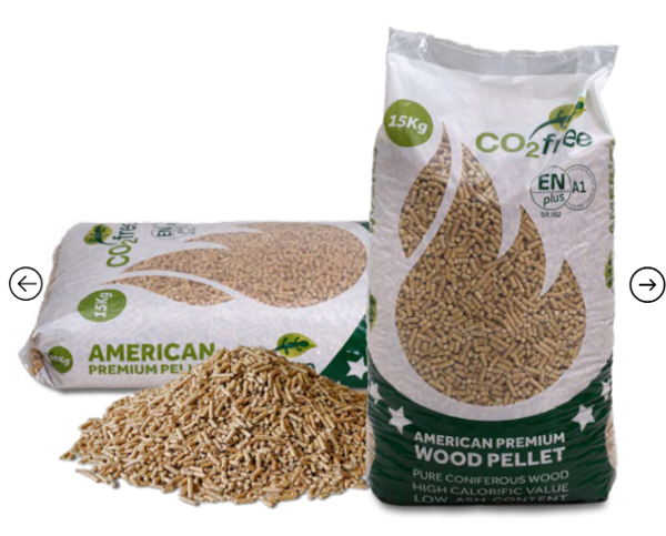 AMERICAN PREMIUM HOUTPELLETS / PELLETKORRELS  ENplus A1 . afgehaald - pakketten