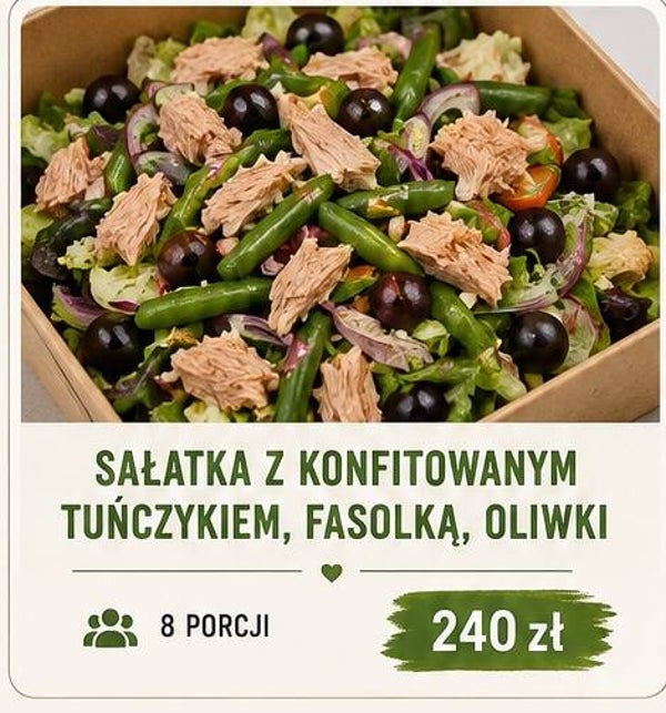 Sałatka z konfitowanym tuńczykiem