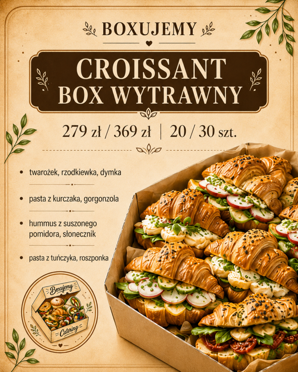 Croissant box wytrawny