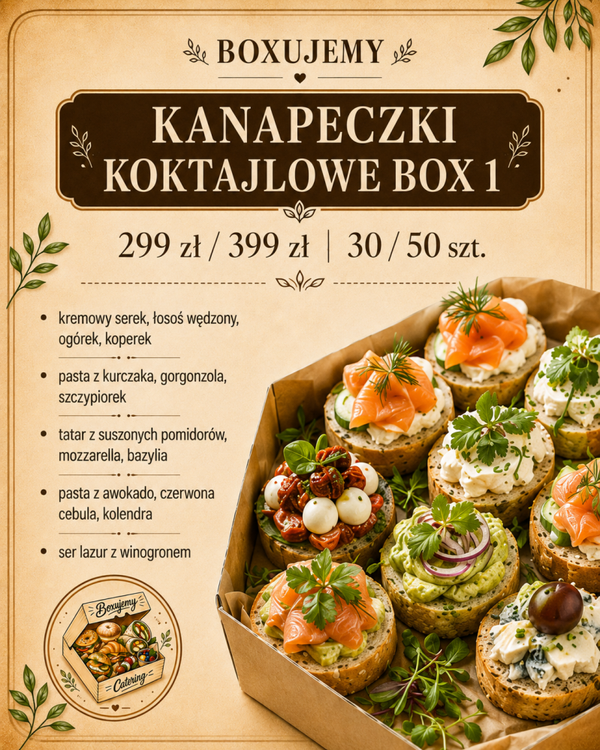 Kanapeczki koktajlowe box 1
