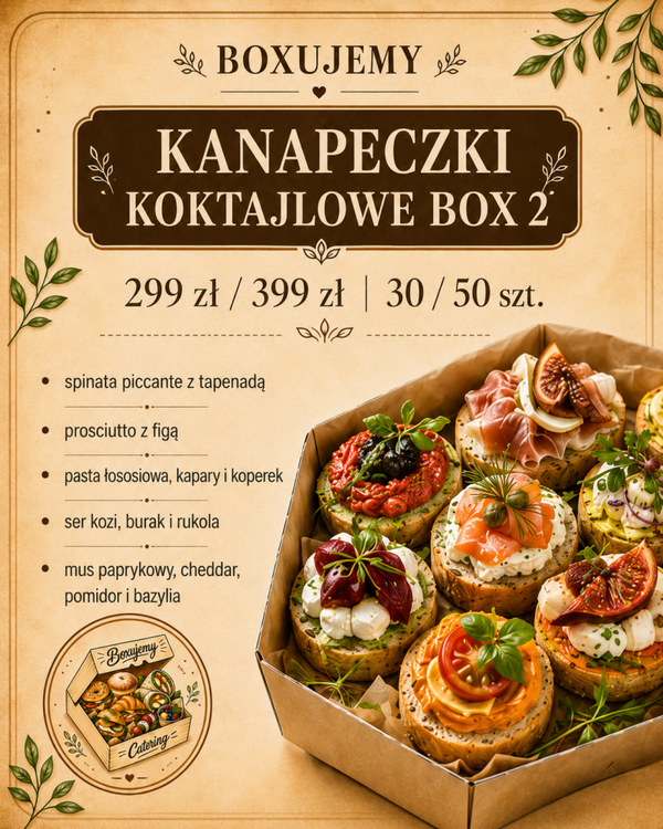 Kanapeczki koktajlowe box 2