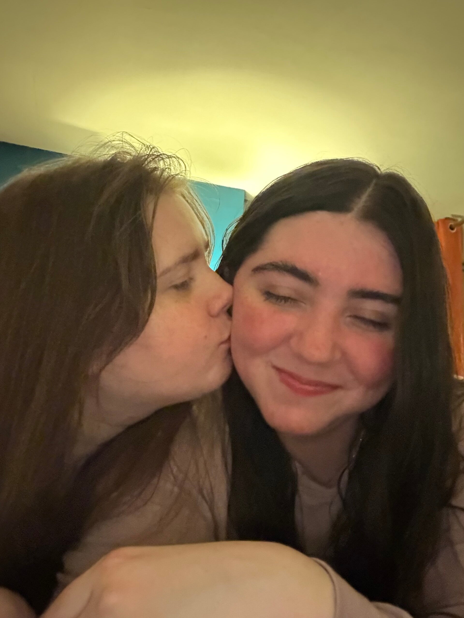 Your kisses make me feel so safe and loved