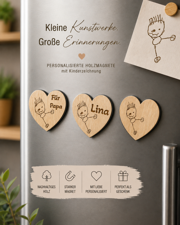 Kinderzeichnung  Magnet