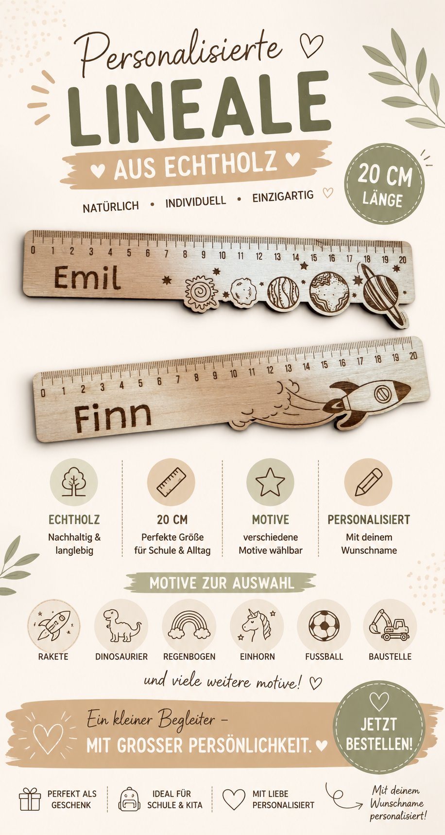 Personalisiertes Lineal