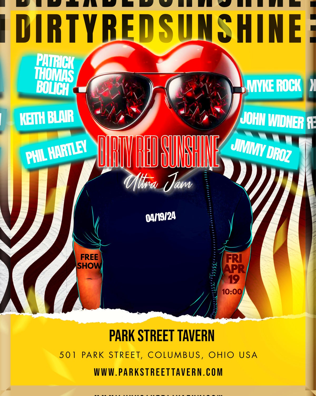 Dirty Red Sunshine plays Park Street Tavern Friday, April 19th! / Tour ...