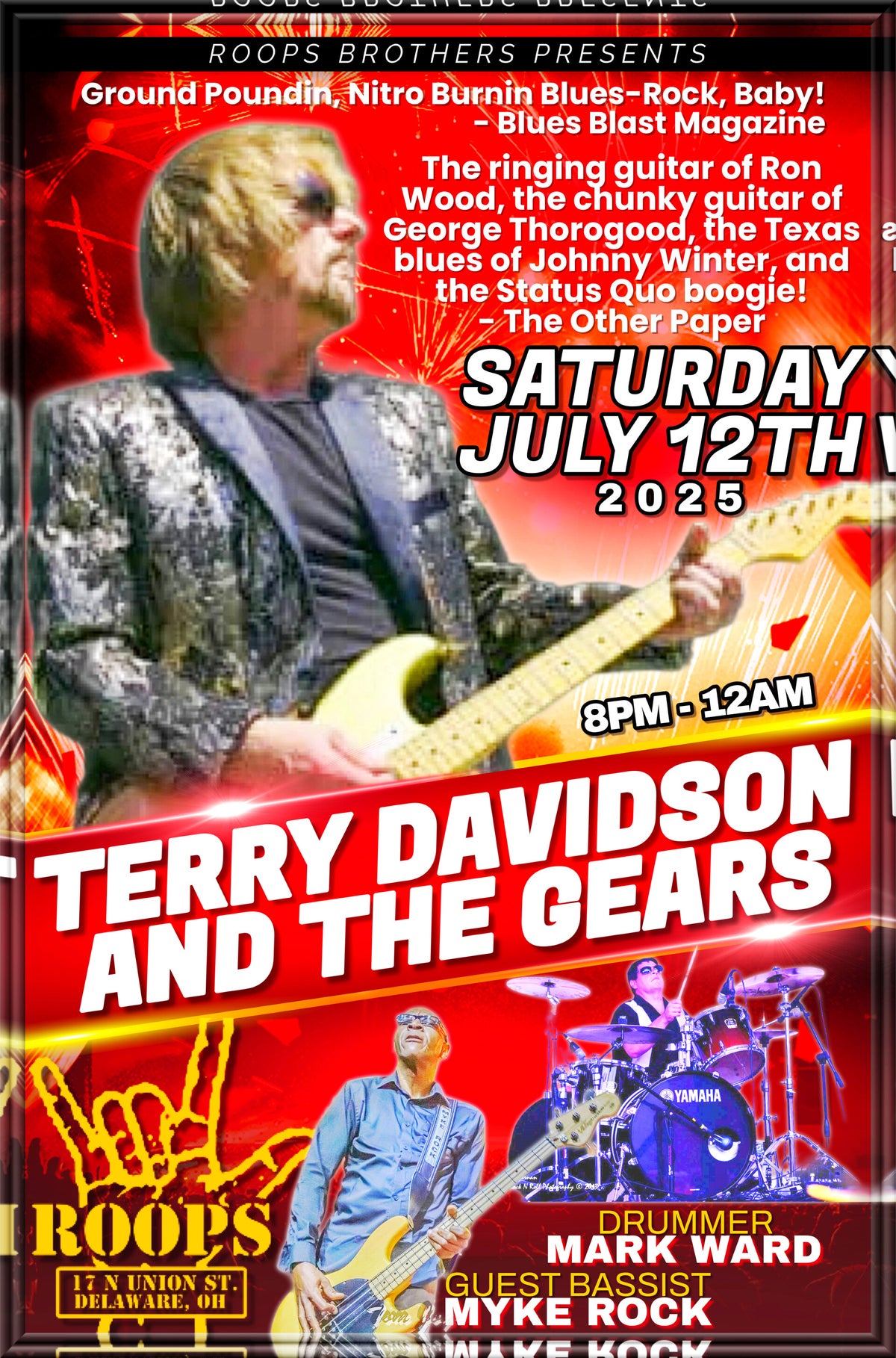 Terry Davidson and the Gears, Gearing up for Delaware, OH concert at ...
