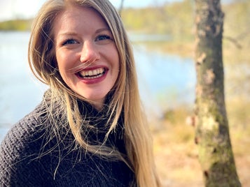 moeder in bos