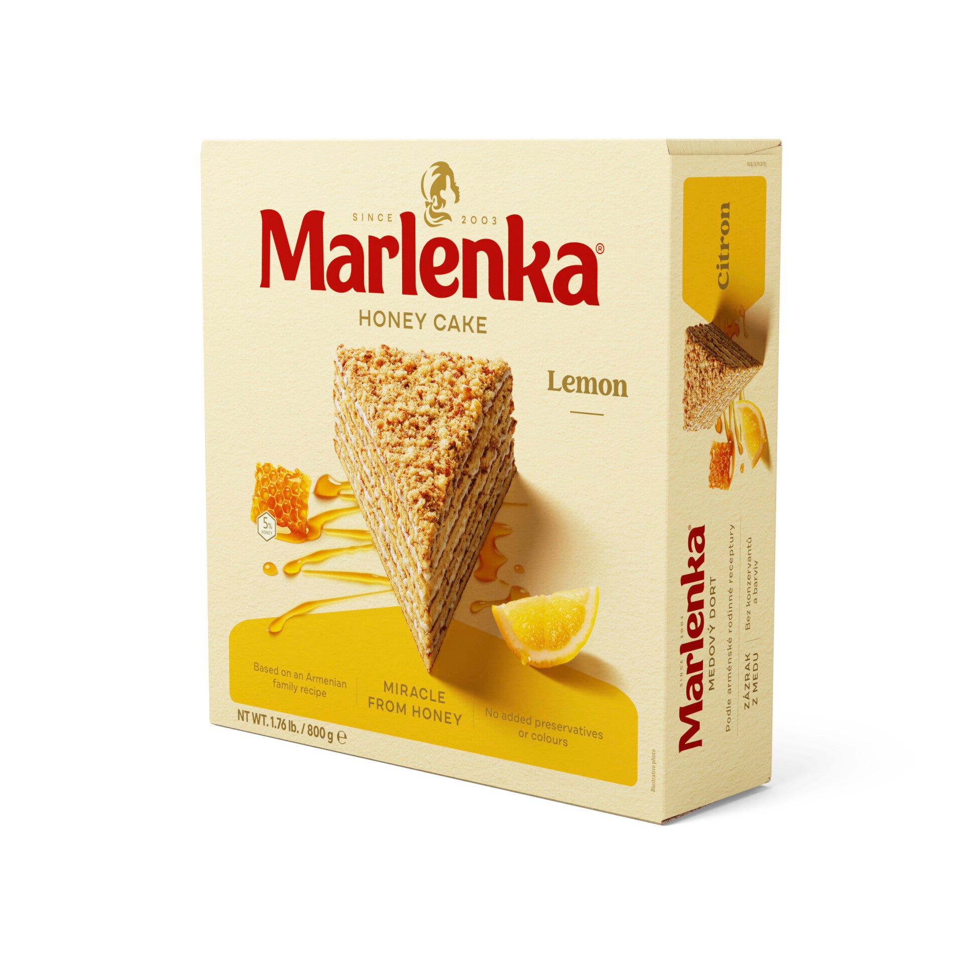 MARLENKA® Honingtaart lemon  (6 x 800 g)