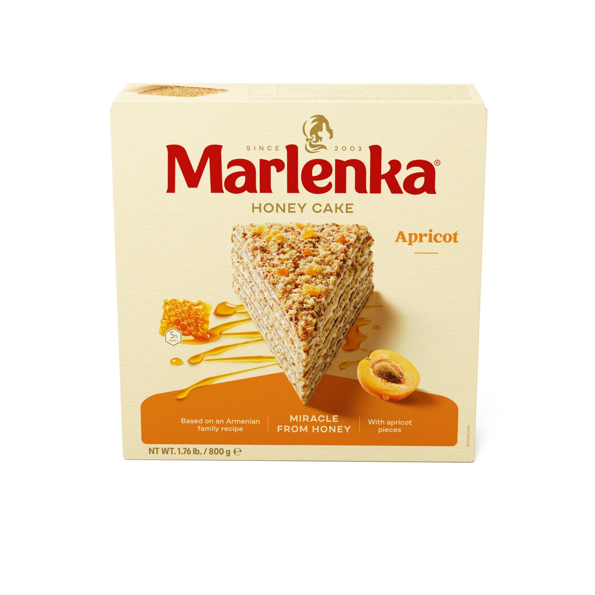 MARLENKA® Honingtaart perzik  (6 x 800 g)
