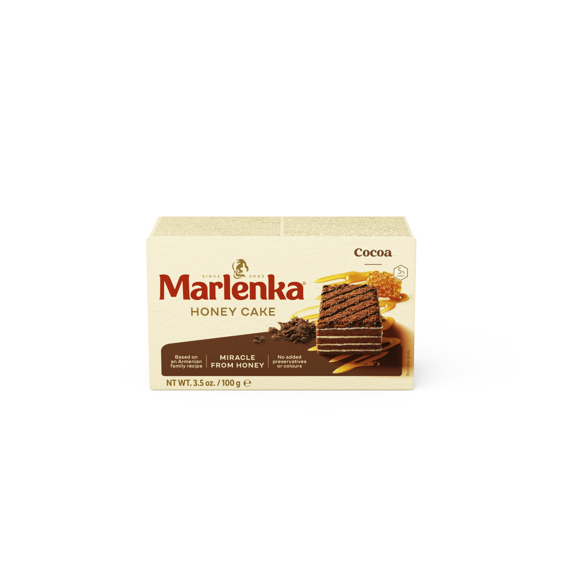 MARLENKA® honey cake cocoa (16 x 100 g)