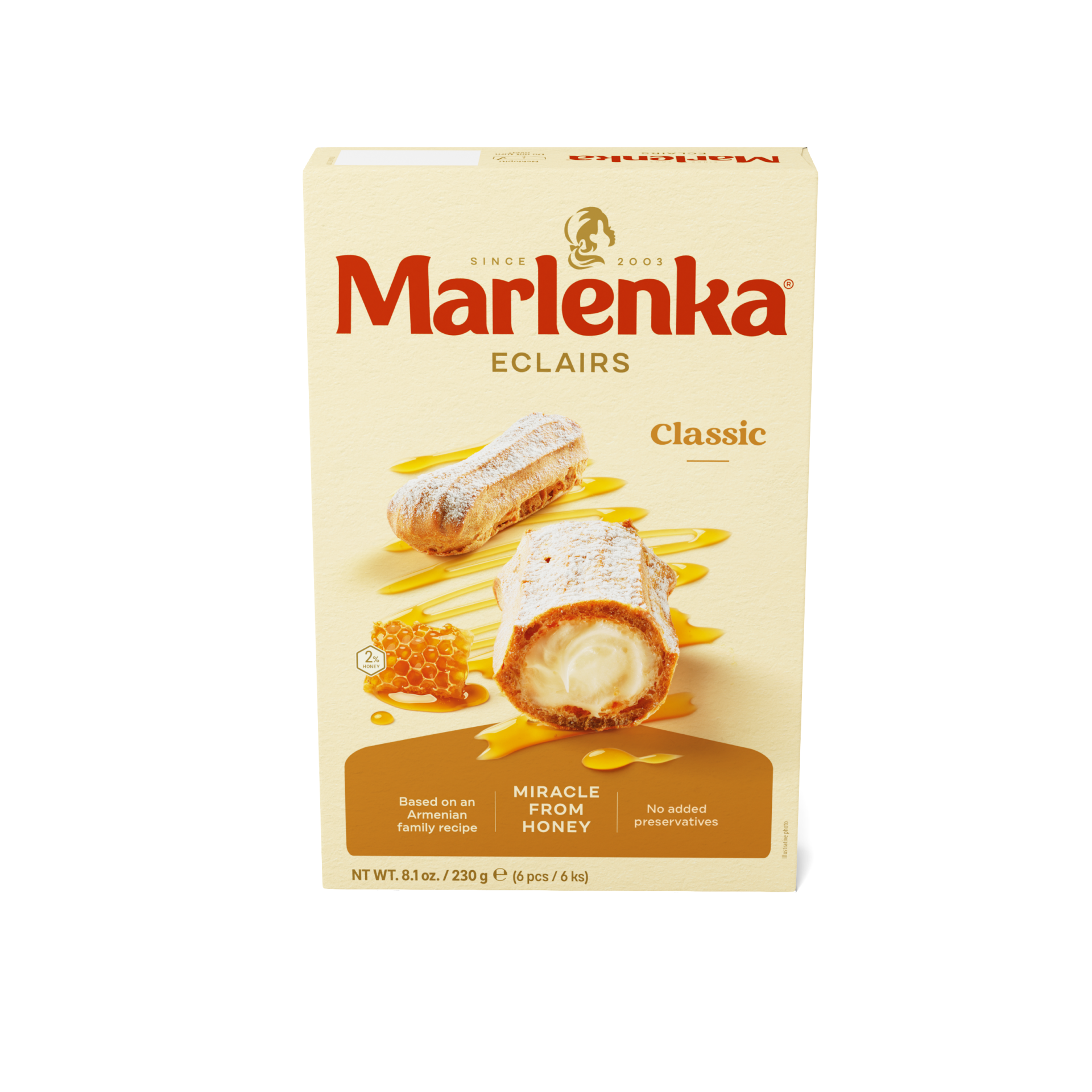 MARLENKA® eclairs (6 x 250 g)