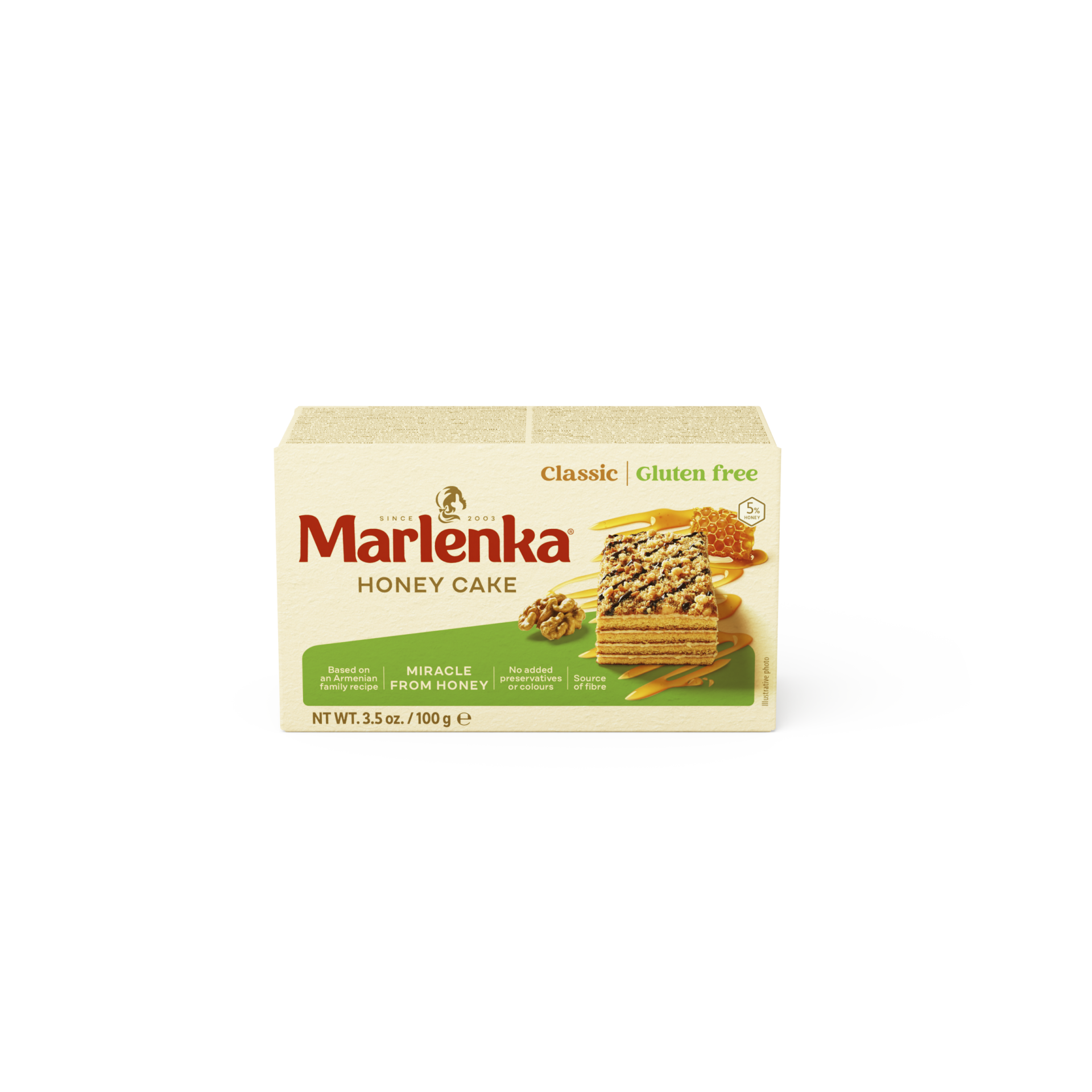 MARLENKA® honey cake gluten free (16 x 100 g)