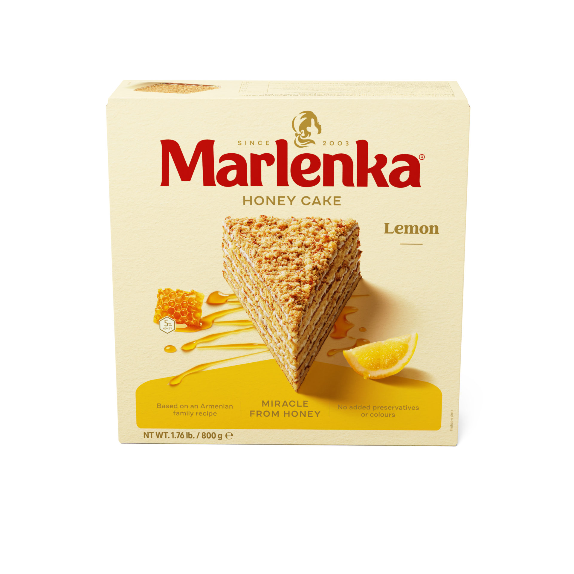 MARLENKA® Honingtaart lemon  (6 x 800 g)