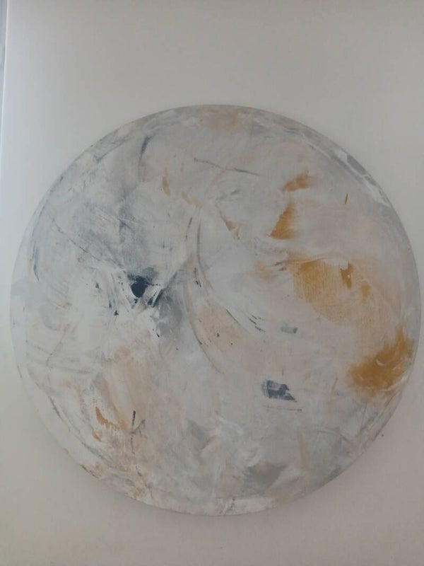 Rond huile sur toile