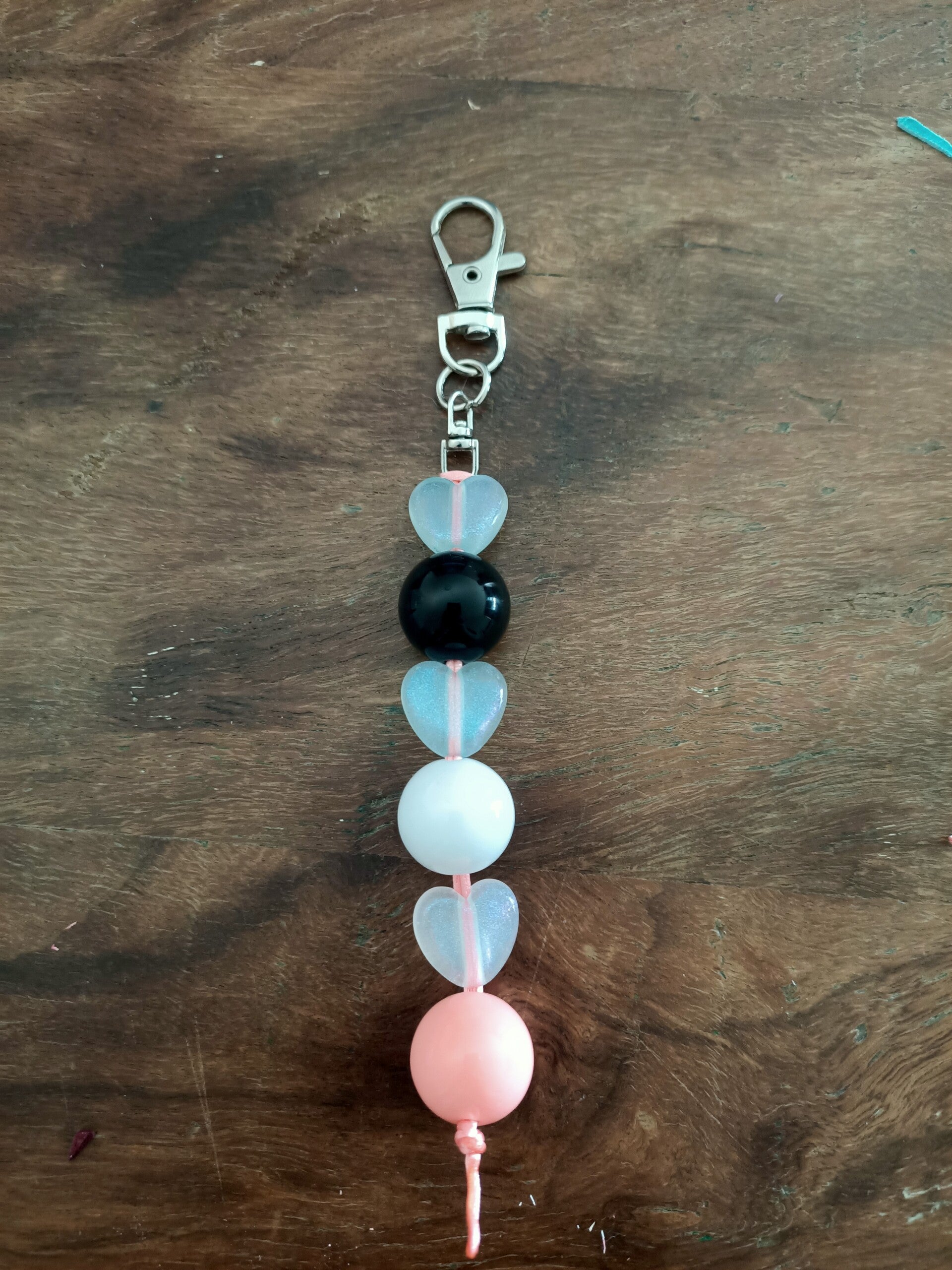 Sleutelhanger/tassenhanger hartjes