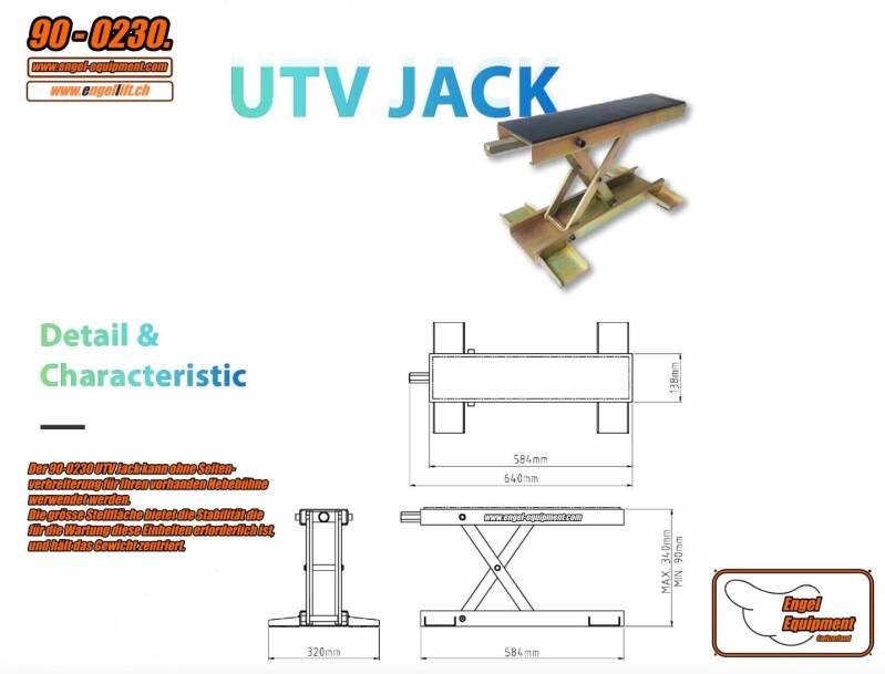 Engellift 90-0230 DER UTV Scherenheber