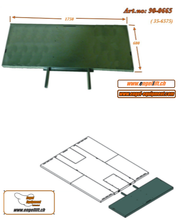 90-0665 ; Extension de plate-forme Xtra large pour MRL-1000, MRB-900 & MRB-800.-2