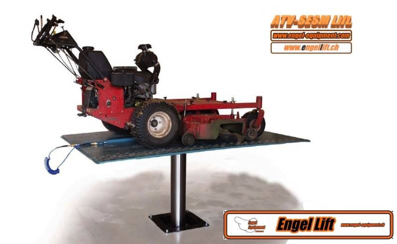 ENGELLIFT ATV-SEMS LIFT ; STEMPEL TRIKE HAYON ÉLÉVATEUR, QUADLIFT, SIDE-BY-SIDE, LÈVE-ENGINS À MOTEUR, LÈVE-TRACTEURS À GAZON.(4)