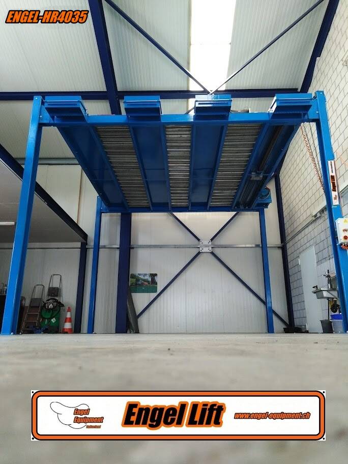 ENGEL-HR4035; ASCENSEUR DE STATIONNEMENT DOUBLE HAUTE PORTÉE À 4 COLONNES (4 000 KG.) (1)