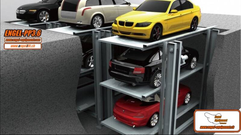 ENGEL-PP3.6: Keller Parklift, Mechanisch.