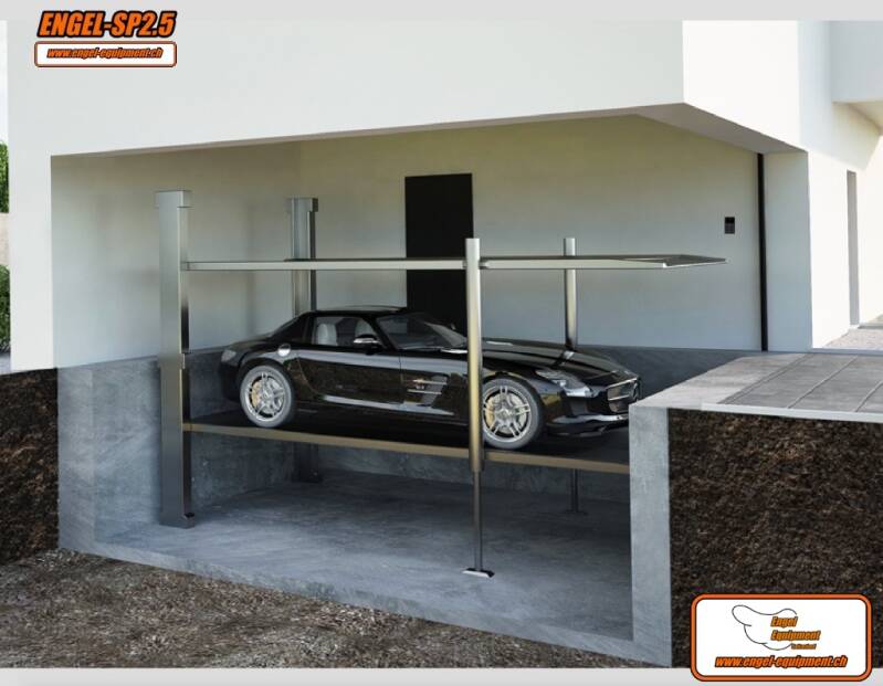 ENGEL-SP2.5;  4-SÄULEN PARKHEBEBÜHNE (5.000KG.)