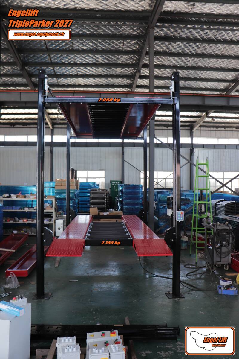 ENGEL TRIPLE PARKER 2027 ; PONT ÉLÉVATEUR DE PARKING TRIPLE À 4 COLONNES   -3