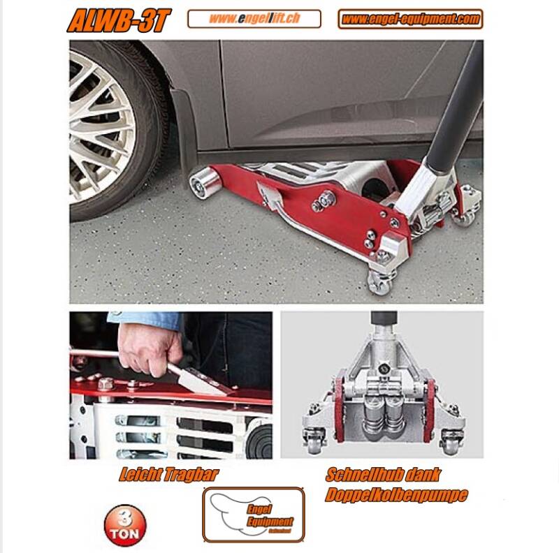 Engel Equipment ALWB-3T ALU Racing Wagenheber details