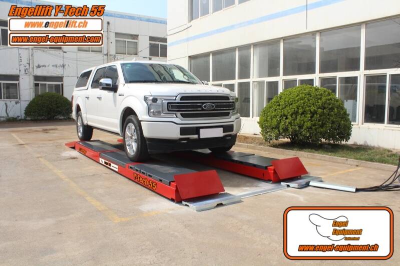 ENGELLIFT Y-TECH 55 ; PONT ÉLÉVATEUR MONOCISEAUX Y-TECH, PONT ÉLÉVATEUR SEMI-CISEAUX -5.500 KG.-6