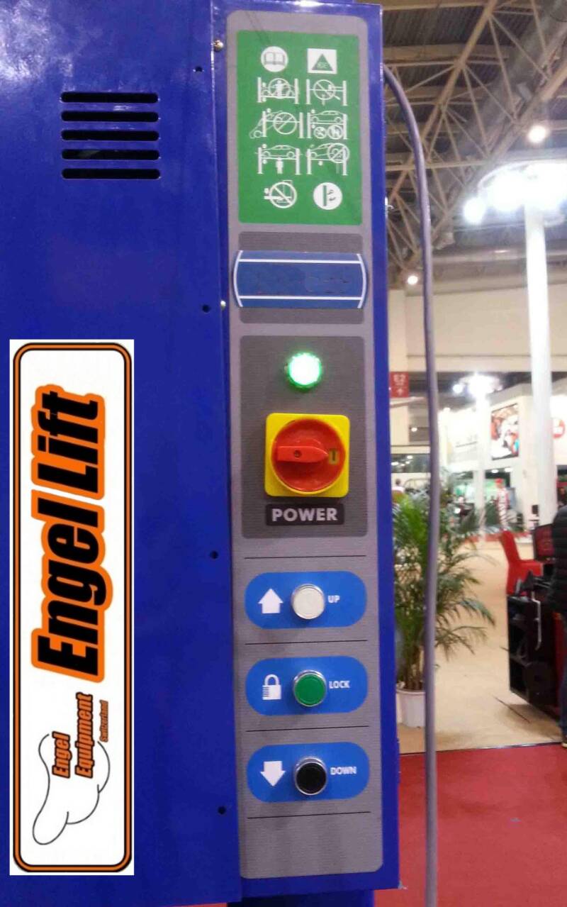 Engellift VK-5400 : Pont élévateur à 4 colonnes avec géométrie de direction (mesure de l'essieu) plate-forme.   -5.000kg-3