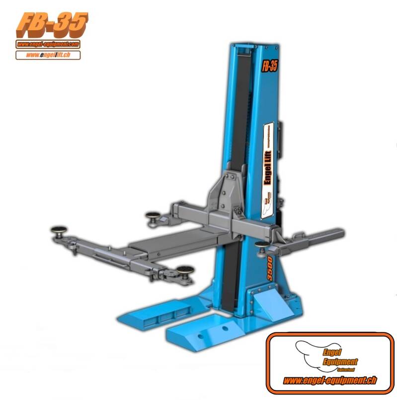 Engellift FB-35, Fest Einsäule Hbebühne, 3500 kg Hubkraft.
