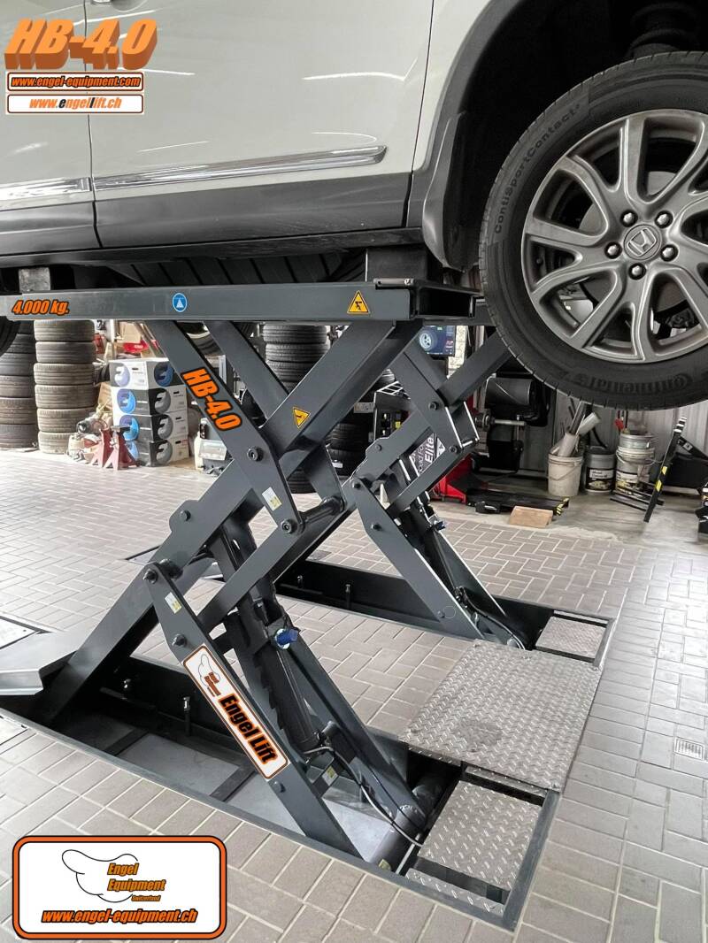 Engellift HB-4.0; Heringbone scheren hebebühnen, für extremstablie Hubleistung.