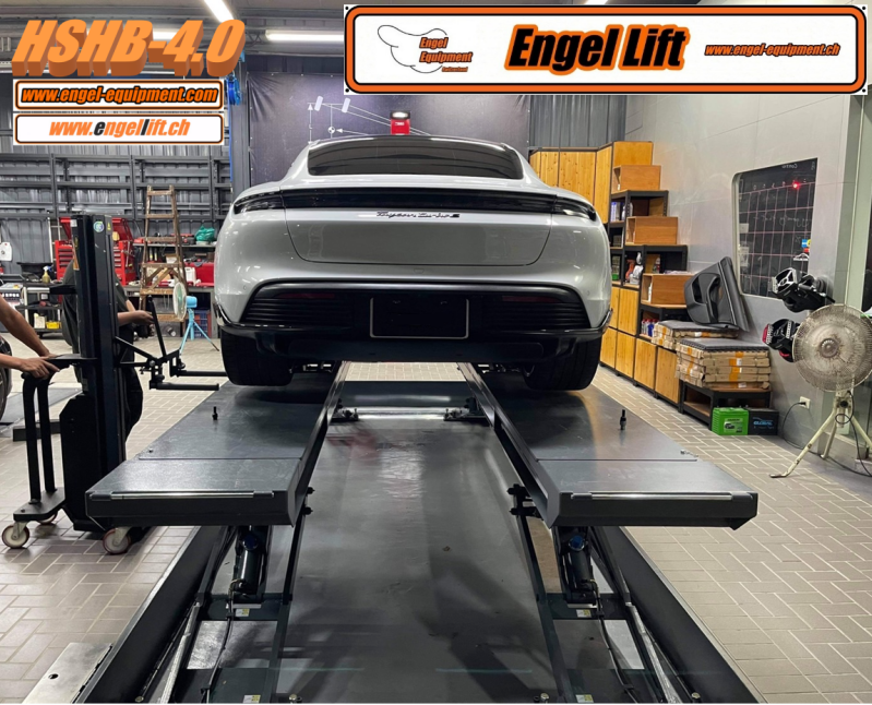 Engellift HSHB-4.0 : Pont élévateur à demi-ciseaux (type Heringbone), pont élévateur à semi-ciseaux (4.000kg.)-3