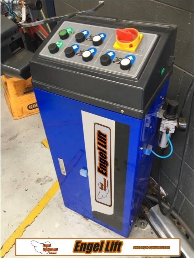 Engellift LS-40WA : Pont élévateur à ciseaux à profil bas avec plateforme de levage d'essieu et de géométrie de direction (mesure d'essieu).-5