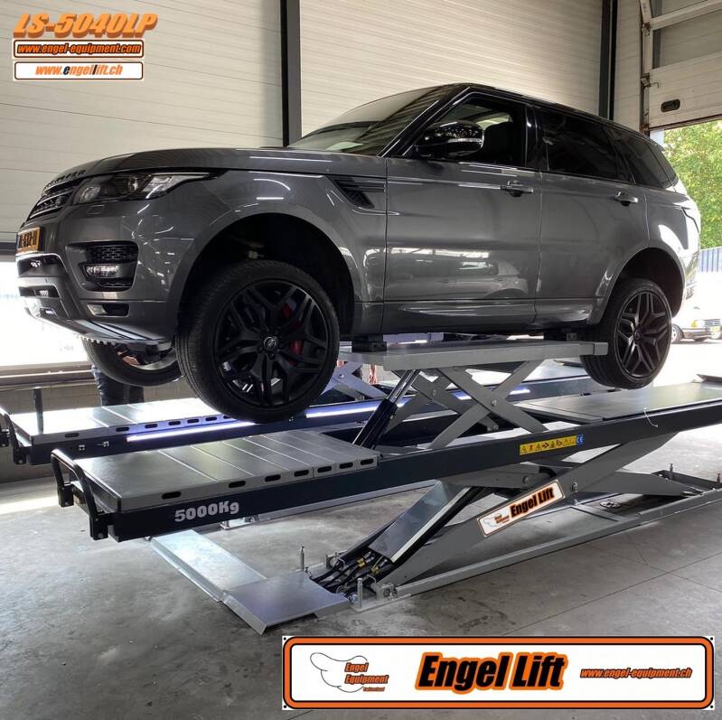 Engellift LS-5040LP, Lowprofile Scheren Hebebühne 5.000kg, Bodenaufbau nur 220 mm Eigenhöhe ! 