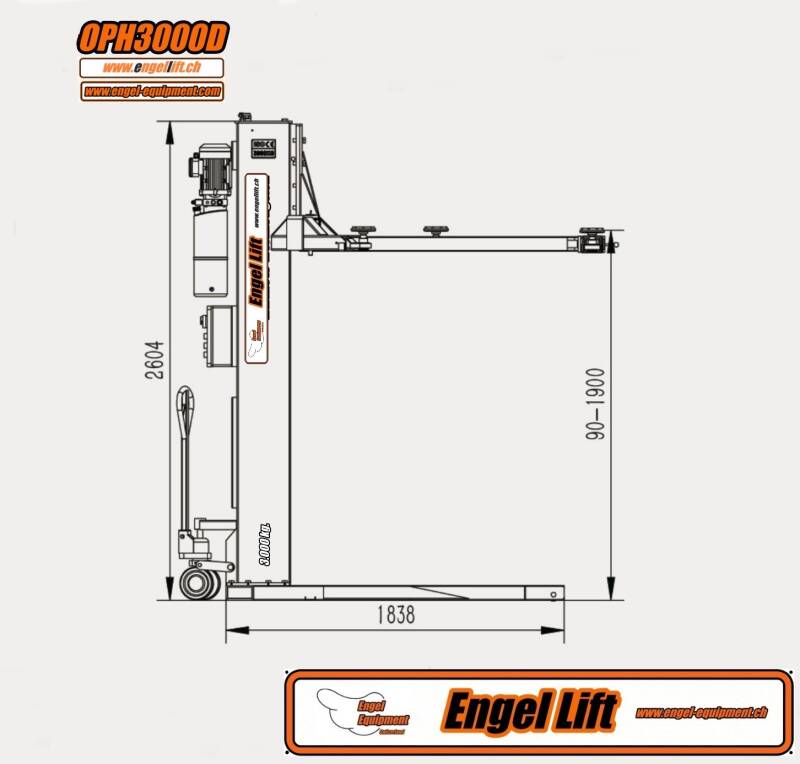 Engellift OPH-3000D Zeichnung-1