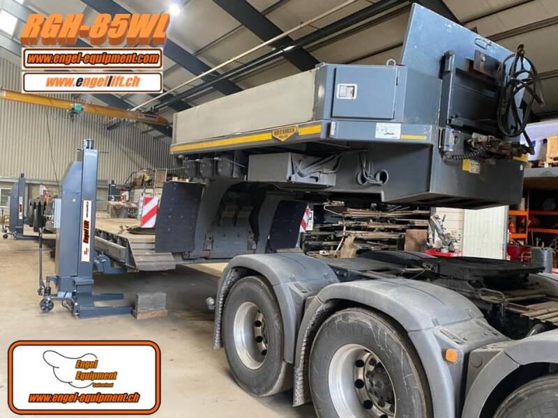 Engellift RGH-85WL; Pince mobile pour roues (8500kg par colonne) sans fil avec batterie 24 Volt, entièrement hydraulique, pont élévateur mobile à une colonne -5