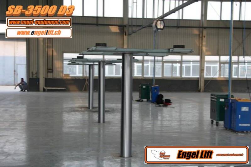 Engellift SB-3500 D3, 1.850mm angehoben.