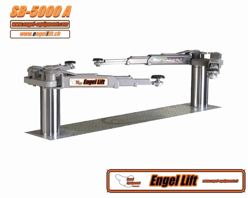 Engellift SB-5000A ; PREMIUM à deux vérins sous le plancher.  Ponts élévateurs / Ponts élévateurs à vérin : -5.000 kg. -3