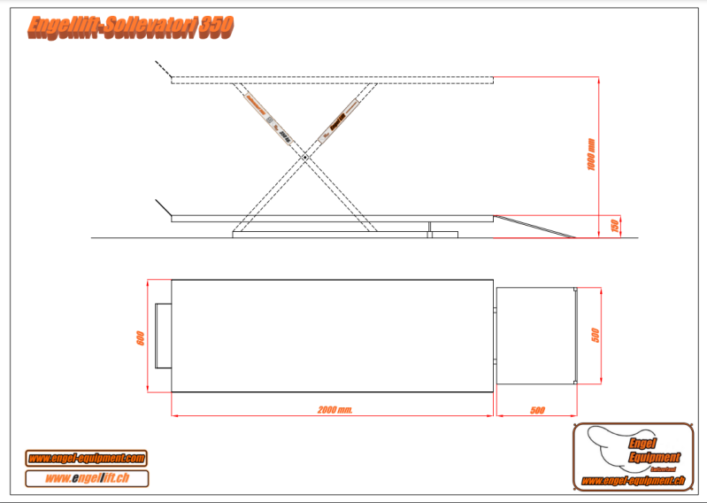 Engellift Sollevatori 350 Outlining