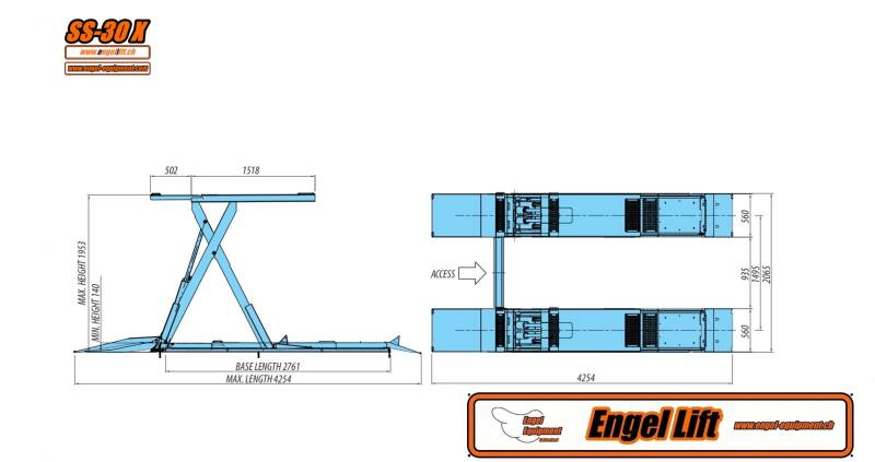 Engellift SS-30X Zeichnung