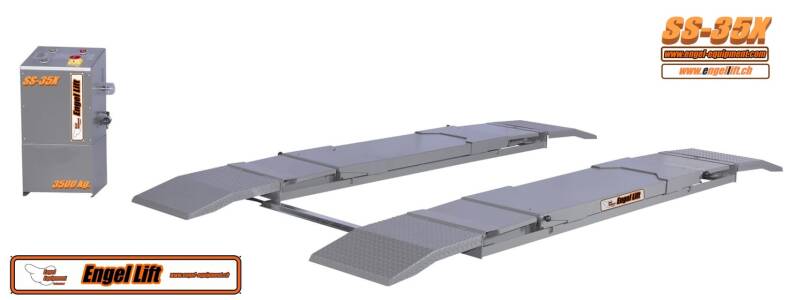 Engellift SS-35X : Pont élévateur à ciseaux, type X-Tech avec double plate-forme extensible, montage au sol-3
