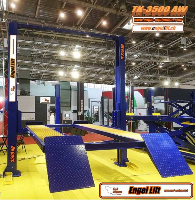 TK 3500 AW ; PONT ÉLÉVATEUR PREMIUM À 2 COLONNES POUR LAVAGE DE VOITURE -3.500KG.-2