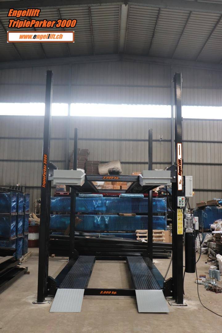 ENGEL-TRIPLEPARKER 3000;  4-SÄULEN TRIPLE PARKHEBEBÜHNE (2X 3.000KG.) (5)