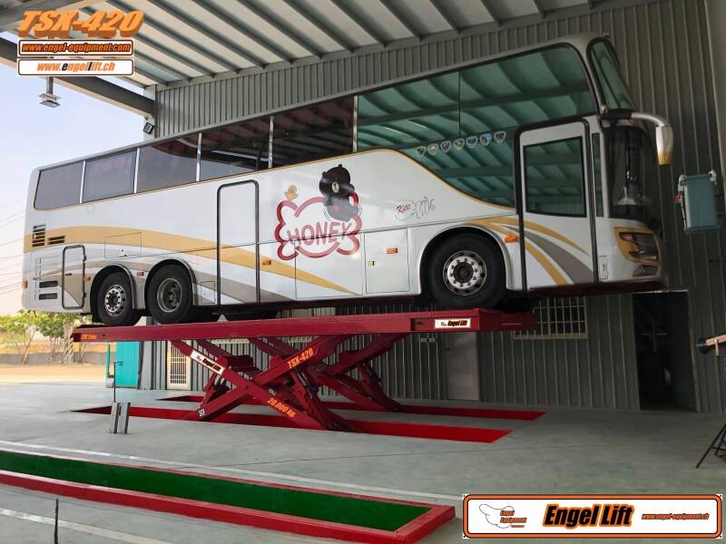 Engellift TSX-420: Plate-forme élévatrice à ciseaux pour véhicules utilitaires PREMIUM. -20 000 kg.