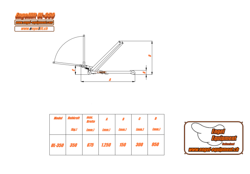 Engellift UL-350:Outlining