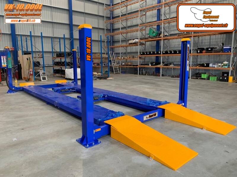 Engellift VK-10.000L ; Ponts élévateurs spéciaux à quatre colonnes pour camions et véhicules utilitaires -3